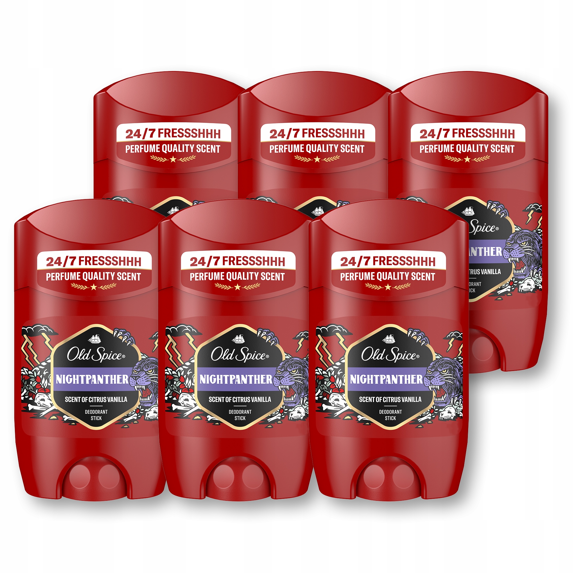 Old Spice Nightpanther dezodorant stick pre mužov 6x50 ml